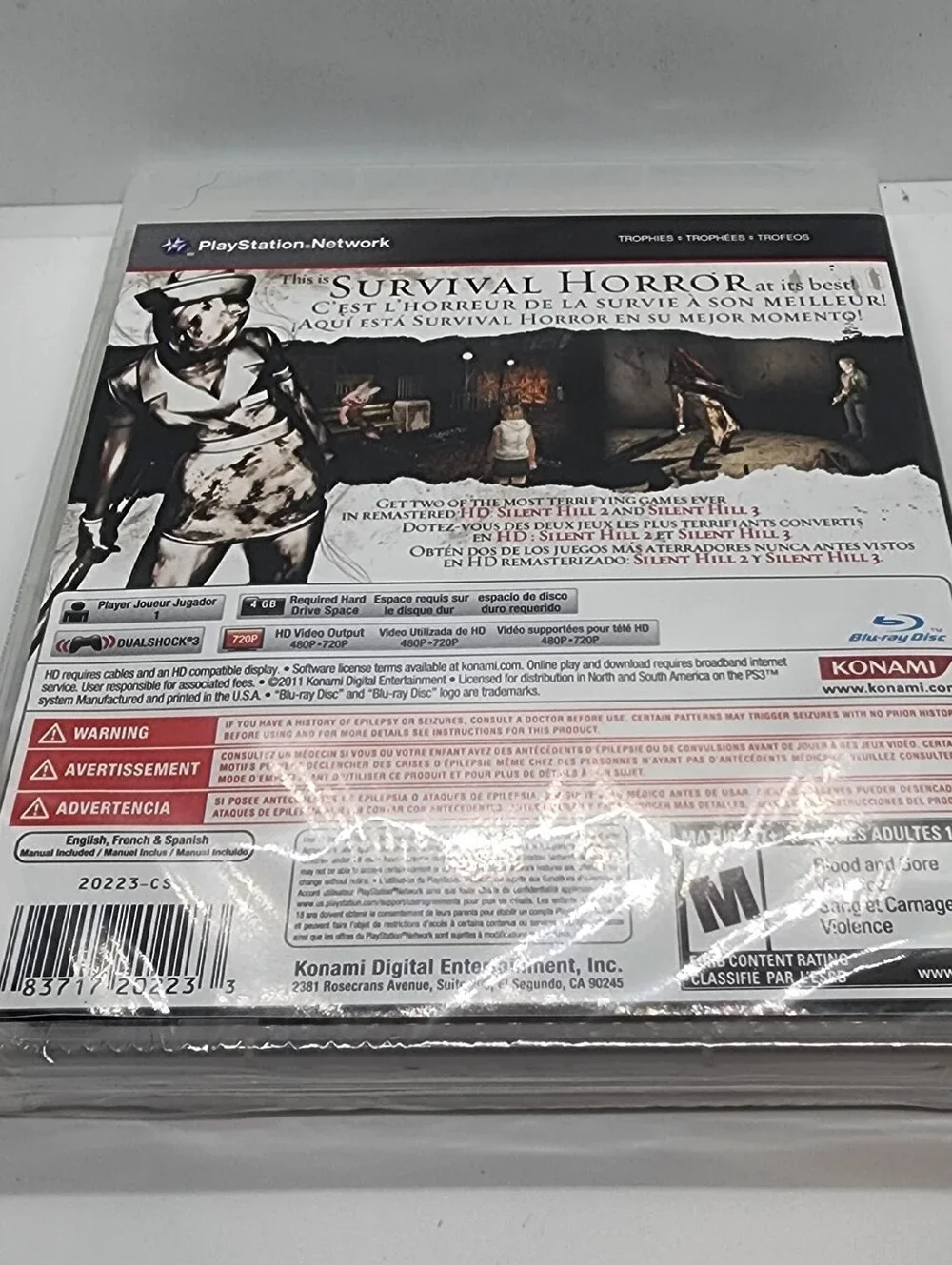 Silent Hill HD Collection for PS3 New Sealed